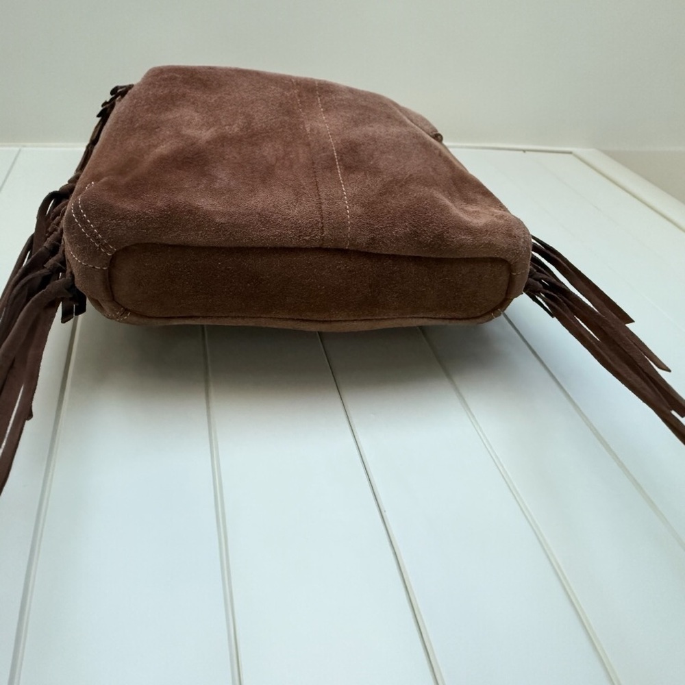 Vintage Coach Limited Edition Fringed Suede Shoulder Convertible Strap Bag 9330 - Picture 5 of 11